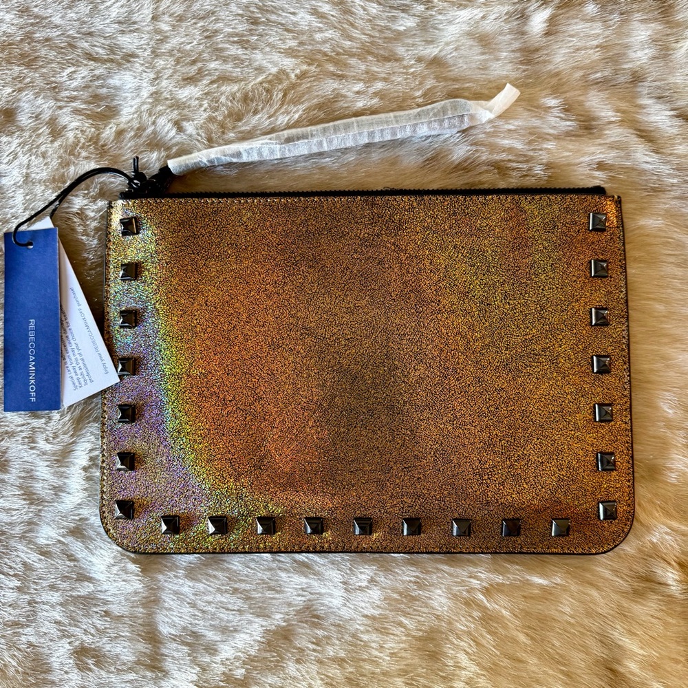 Studded Holographic Clutch